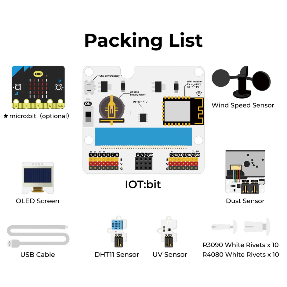 708314 8 Μicro:bit Smart Life Kit - why.grMicro:bit Smart Climate Kit