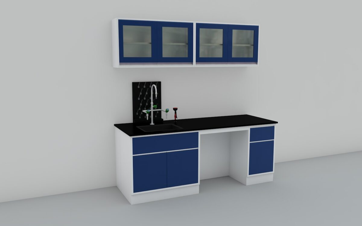 Εργαστηριακός Πάγκος – Δαπέδου (Steel Wall Bench-Floor mounted) - Image 3