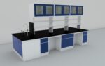 Laboratory Floor-Mounted Bench (Steel Island Bench-Floor mounted) - Image 2