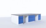 Laboratory Floor-Mounted Bench (Steel Island Bench-Floor mounted)